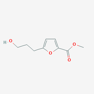 molecular formula C9H12O4 B13583355 Methyl 5-(3-hydroxypropyl)furan-2-carboxylate 