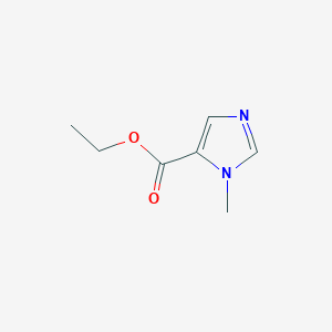 molecular formula C7H10N2O2 B1358342 1-甲基-1H-咪唑-5-羧酸乙酯 CAS No. 66787-70-0
