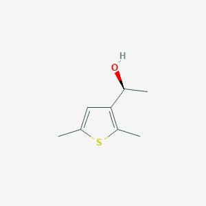 molecular formula C8H12OS B13583494 (S)-1-(2,5-Dimethylthiophen-3-yl)ethan-1-ol 