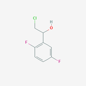 molecular formula C8H7ClF2O B13583563 2-Chloro-1-(2,5-difluorophenyl)ethanol 