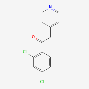 molecular formula C13H9Cl2NO B1358357 1-(2,4-Dichloro-phenyl)-2-pyridin-4-YL-ethanone CAS No. 252955-08-1