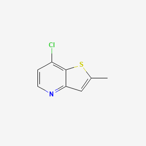 molecular formula C8H6ClNS B1358358 7-Chloro-2-methylthieno[3,2-b]pyridine CAS No. 638219-98-4