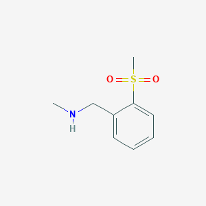 molecular formula C9H13NO2S B13583580 [(2-Methanesulfonylphenyl)methyl](methyl)amine CAS No. 1537500-58-5