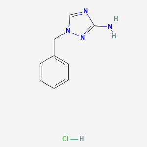 molecular formula C9H11ClN4 B13583633 1-benzyl-1H-1,2,4-triazol-3-aminehydrochloride 
