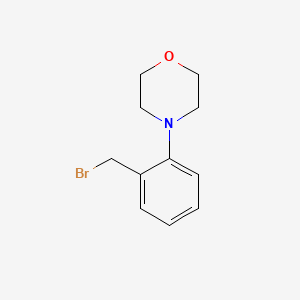 molecular formula C11H14BrNO B13583651 4-(2-(Bromomethyl)phenyl)morpholine 
