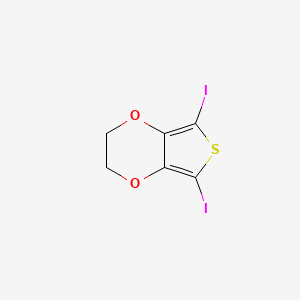 molecular formula C6H4I2O2S B1358373 5,7-Diiodo-2,3-dihydrothieno[3,4-b][1,4]dioxine CAS No. 640737-72-0