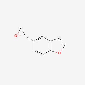 molecular formula C10H10O2 B13583760 5-(Oxiran-2-yl)-2,3-dihydrobenzofuran 