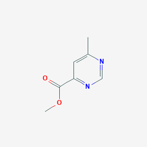 molecular formula C7H8N2O2 B1358379 Methyl 6-methylpyrimidine-4-carboxylate CAS No. 73955-53-0