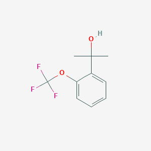 molecular formula C10H11F3O2 B13583805 2-(2-(Trifluoromethoxy)phenyl)propan-2-ol 