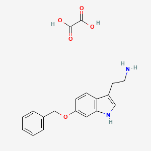 molecular formula C19H20N2O5 B13583867 2-[6-(benzyloxy)-1H-indol-3-yl]ethan-1-amine,oxalicacid 