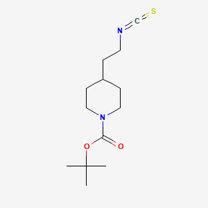 molecular formula C13H22N2O2S B13583903 Tert-butyl4-(2-isothiocyanatoethyl)piperidine-1-carboxylate 