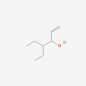 molecular formula C8H16O B13583915 4-Ethylhex-1-en-3-ol 