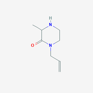 molecular formula C8H14N2O B13583916 3-Methyl-1-(prop-2-en-1-yl)piperazin-2-one 