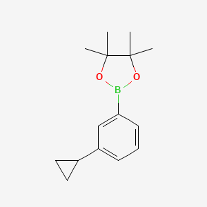 2-(3-Cyclopropylphenyl)-4,4,5,5-tetramethyl-1,3,2-dioxaborolane