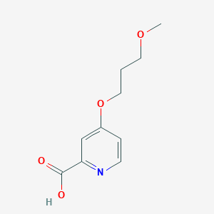 molecular formula C10H13NO4 B13583934 4-(3-Methoxypropoxy)pyridine-2-carboxylic acid 