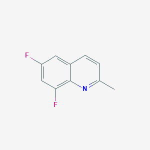molecular formula C10H7F2N B1358395 2-Methyl-6,8-difluoroquinoline 