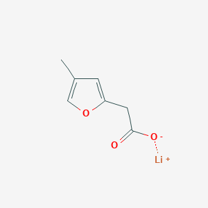 molecular formula C7H7LiO3 B13584008 Lithium(1+)ion2-(4-methylfuran-2-yl)acetate 