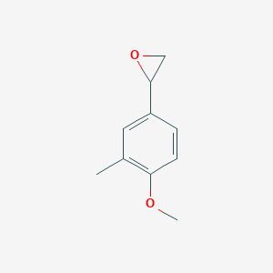 molecular formula C10H12O2 B13584042 2-(4-Methoxy-3-methylphenyl)oxirane 