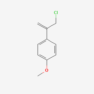 molecular formula C10H11ClO B13584072 Benzene, 1-[1-(chloromethyl)ethenyl]-4-methoxy- CAS No. 61503-39-7
