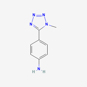 molecular formula C8H9N5 B1358408 4-(1-Methyl-1H-tetrazol-5-YL)phenylamine CAS No. 382637-68-5