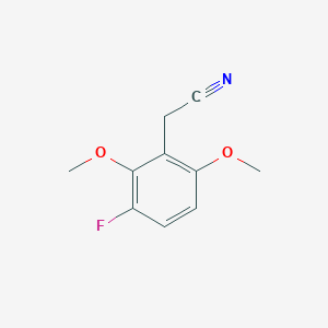molecular formula C10H10FNO2 B13584082 2-(3-Fluoro-2,6-dimethoxyphenyl)acetonitrile 