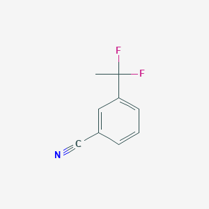 molecular formula C9H7F2N B1358411 3-(1,1-Difluoroethyl)benzonitrile CAS No. 55805-06-6