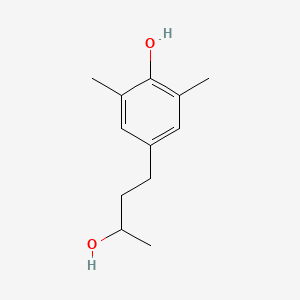 molecular formula C12H18O2 B13584112 4-(3-Hydroxybutyl)-2,6-dimethylphenol 