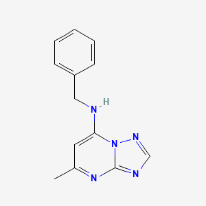 molecular formula C13H13N5 B13584121 N-benzyl-5-methyl-[1,2,4]triazolo[1,5-a]pyrimidin-7-amine CAS No. 16282-76-1