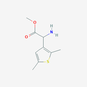 molecular formula C9H13NO2S B13584178 Methyl 2-amino-2-(2,5-dimethylthiophen-3-yl)acetate 