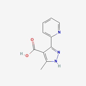 3-Methyl-5-(pyridin-2-yl)-1H-pyrazole-4-carboxylic acid