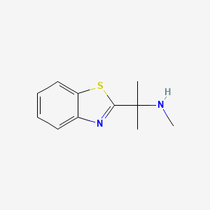 molecular formula C11H14N2S B13584320 2-(Benzo[d]thiazol-2-yl)-N-methylpropan-2-amine 