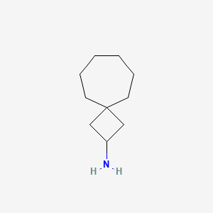 molecular formula C10H19N B13584330 Spiro[3.6]decan-2-amine 