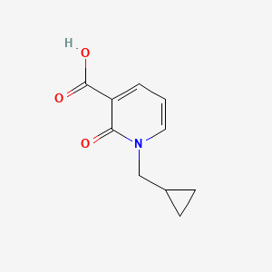 molecular formula C10H11NO3 B1358434 1-(Cyclopropylmethyl)-2-oxo-1,2-dihydropyridine-3-carboxylic acid CAS No. 954225-36-6