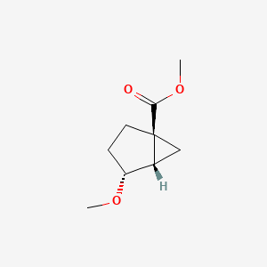 molecular formula C9H14O3 B13584405 rac-methyl (1R,4S,5R)-4-methoxybicyclo[3.1.0]hexane-1-carboxylate 