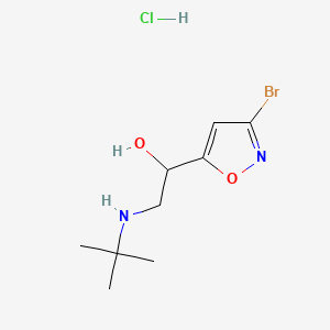 molecular formula C9H16BrClN2O2 B13584412 Broxaterol hydrochloride CAS No. 103437-23-6