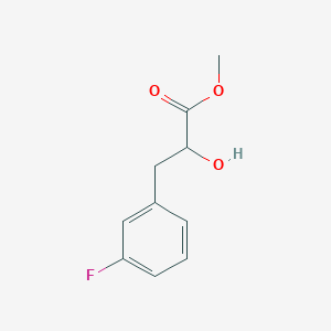 molecular formula C10H11FO3 B13584440 Methyl 3-(3-fluorophenyl)-2-hydroxypropanoate 