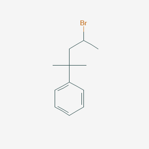 molecular formula C12H17Br B13584469 (4-Bromo-2-methylpentan-2-yl)benzene 