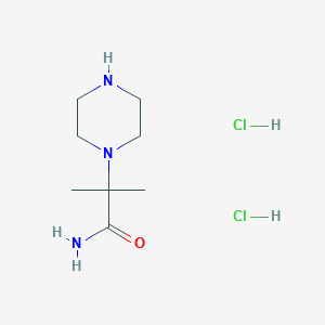2-Methyl-2-(piperazin-1-yl)propanamide dihydrochloride