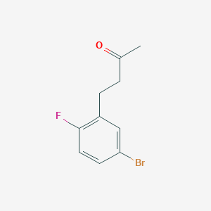 molecular formula C10H10BrFO B13584511 4-(5-Bromo-2-fluorophenyl)butan-2-one 