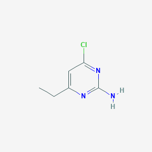 molecular formula C6H8ClN3 B1358454 4-Chloro-6-ethylpyrimidin-2-amine CAS No. 5734-67-8