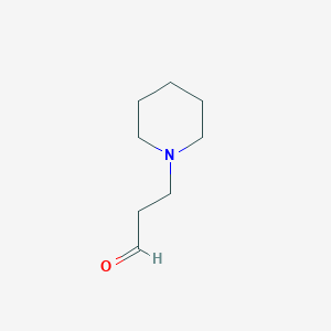molecular formula C8H15NO B1358457 1-Piperidinepropanal 