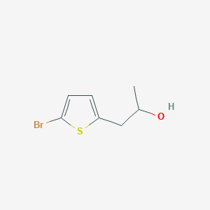 molecular formula C7H9BrOS B13584586 1-(5-Bromothiophen-2-yl)propan-2-ol 