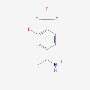 1-(3-Fluoro-4-(trifluoromethyl)phenyl)propan-1-amine