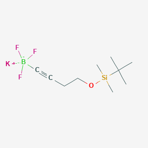 molecular formula C10H19BF3KOSi B1358461 Potassium 4-(tert-butyldimethylsilyloxy)but-1-ynyltrifluoroborate CAS No. 485339-05-7