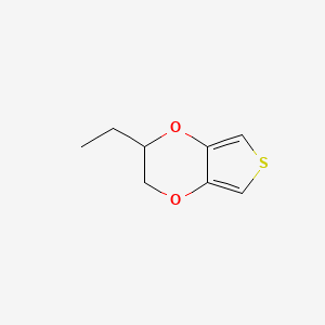 molecular formula C8H10O2S B13584614 2-ethyl-2H,3H-thieno[3,4-b][1,4]dioxine 