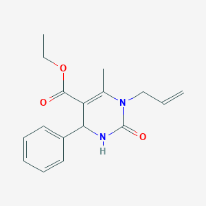 molecular formula C17H20N2O3 B13584632 Ethyl 6-methyl-2-oxo-4-phenyl-1-(prop-2-en-1-yl)-1,2,3,4-tetrahydropyrimidine-5-carboxylate 