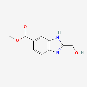 molecular formula C10H10N2O3 B13584656 methyl 2-(hydroxymethyl)-3H-benzimidazole-5-carboxylate 