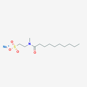Ethanesulfonic acid, 2-(methyl(1-oxodecyl)amino)-, sodium salt