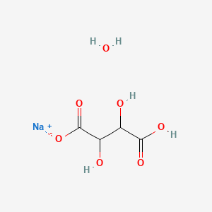 molecular formula C4H7NaO7 B1358471 Sodium bitartrate monohydrate CAS No. 6131-98-2