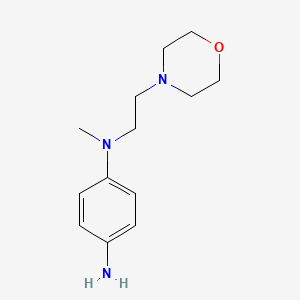 molecular formula C13H21N3O B13584724 N1-methyl-N1-[2-(morpholin-4-yl)ethyl]benzene-1,4-diamine 